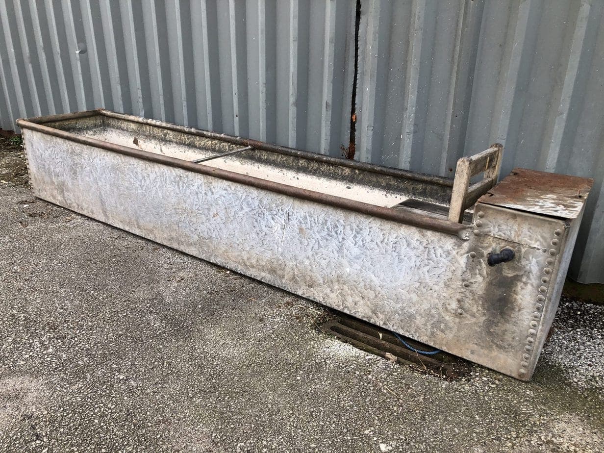 Huge Galvanised Water Trough with Rivets