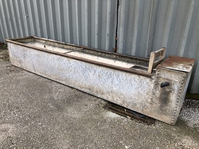 Huge Galvanised Water Trough with Rivets