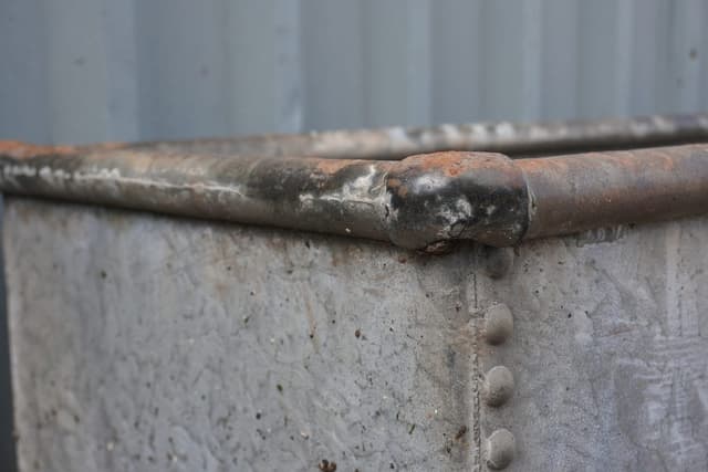 Huge Galvanised Water Trough with Rivets