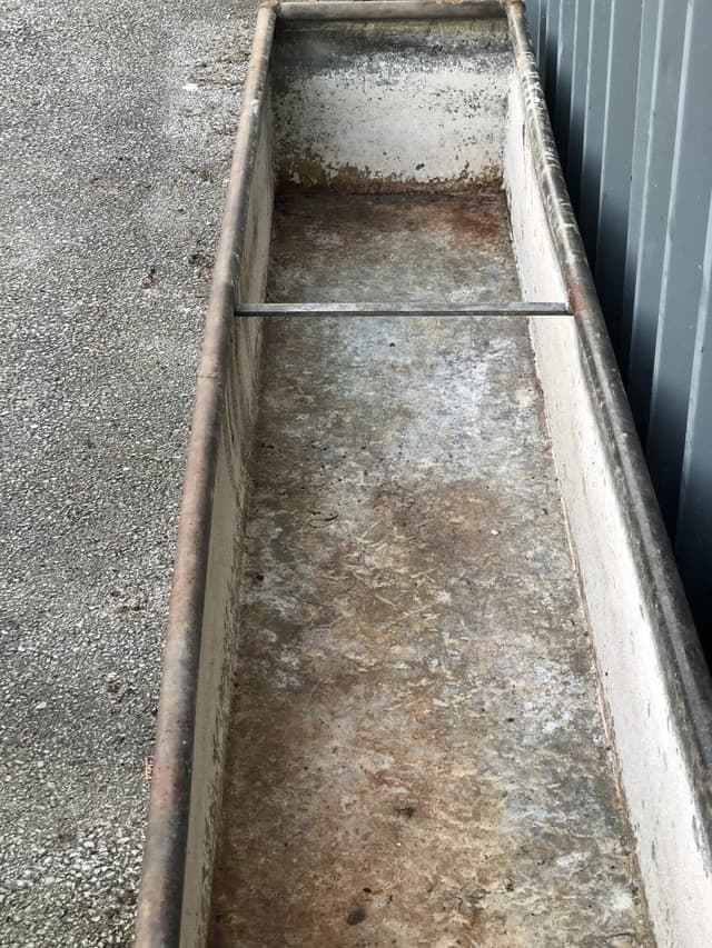 Huge Galvanised Water Trough with Rivets