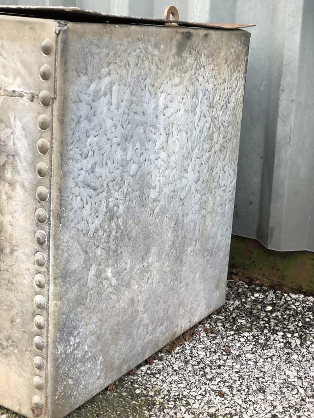 Huge Galvanised Water Trough with Rivets