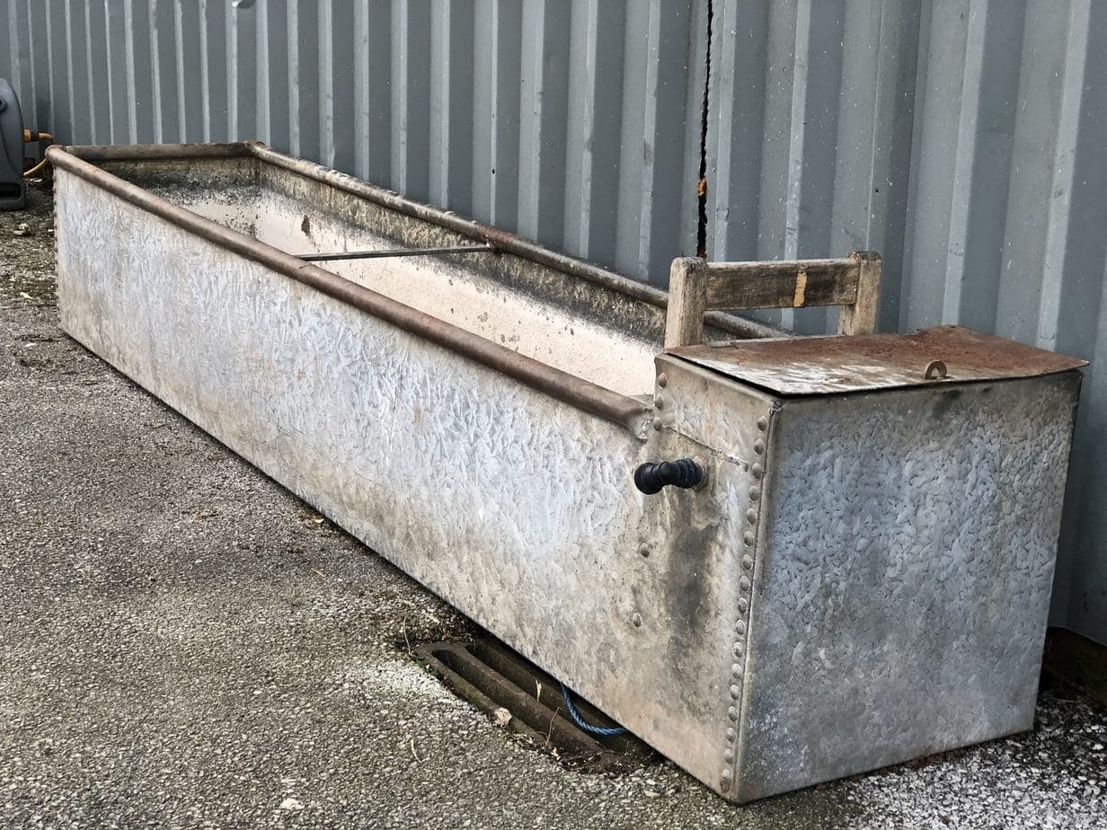 Huge Galvanised Water Trough with Rivets