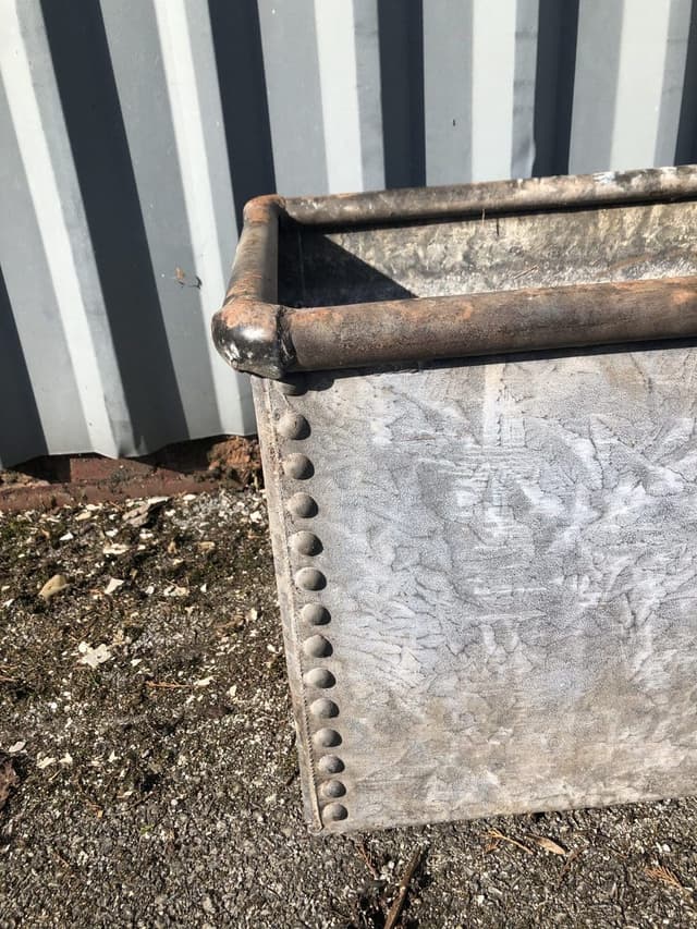 Huge Galvanised Water Trough with Rivets