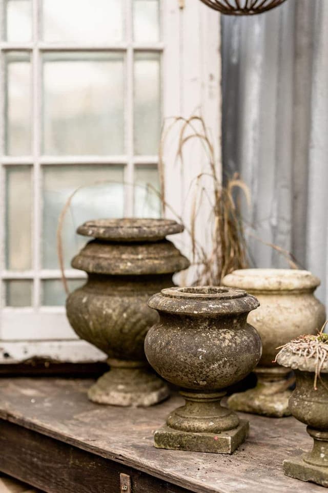 A Fabulous Collection of Antique Marble Urns