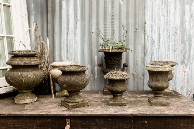 A Fabulous Collection of Antique Marble Urns