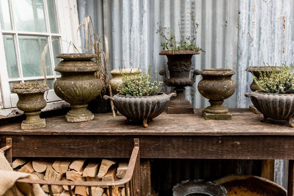 A Fabulous Collection of Antique Marble Urns