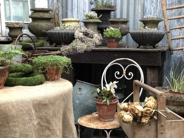 A Pair of Pretty French Wrought Iron Garden Chairs