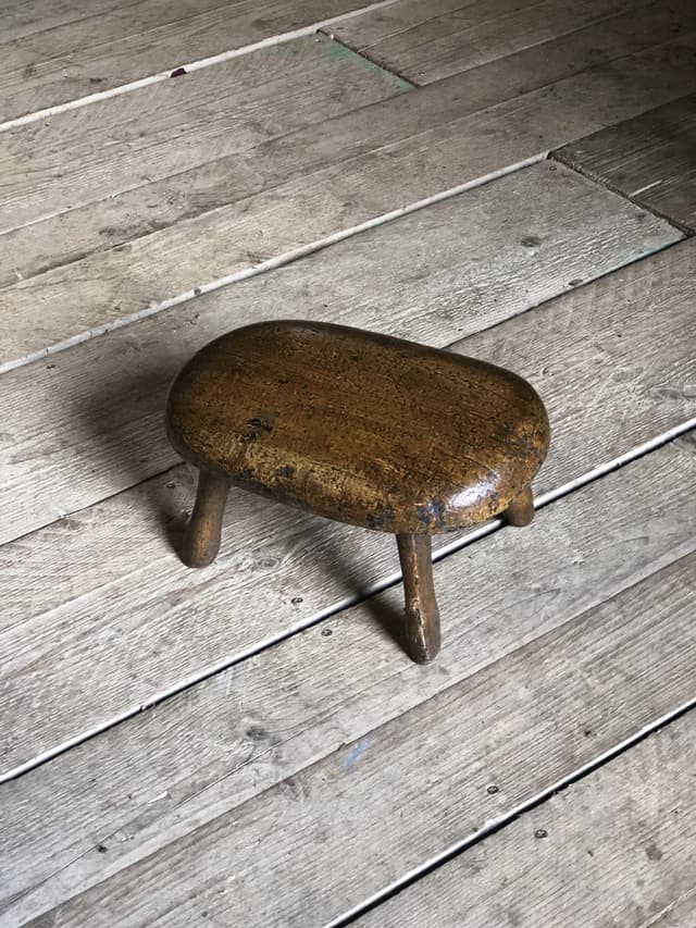 Rare 18th Century Small Welsh Stool