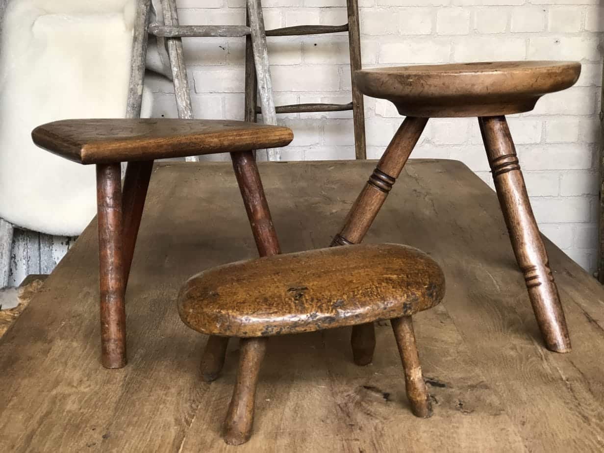 Rare 18th Century Small Welsh Stool