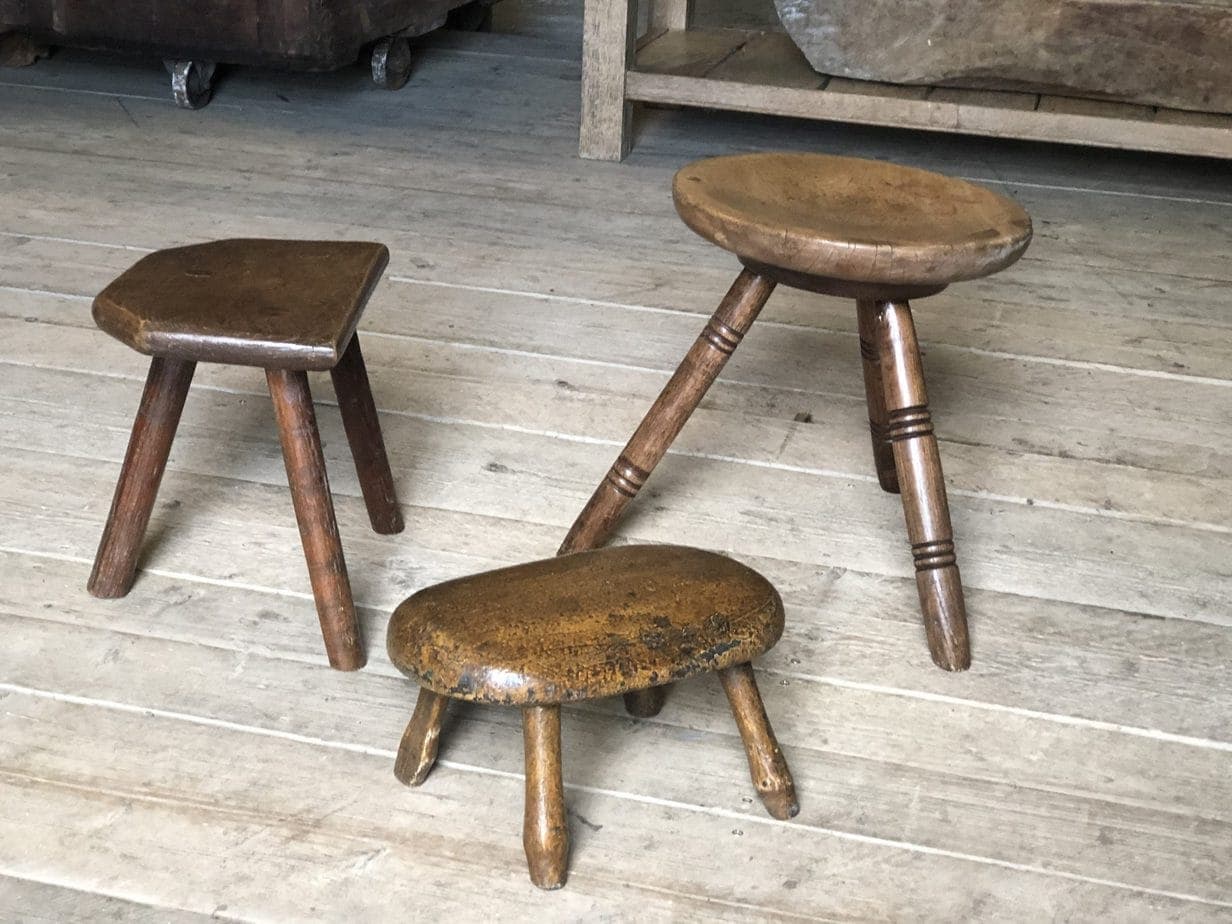 Rare 18th Century Small Welsh Stool