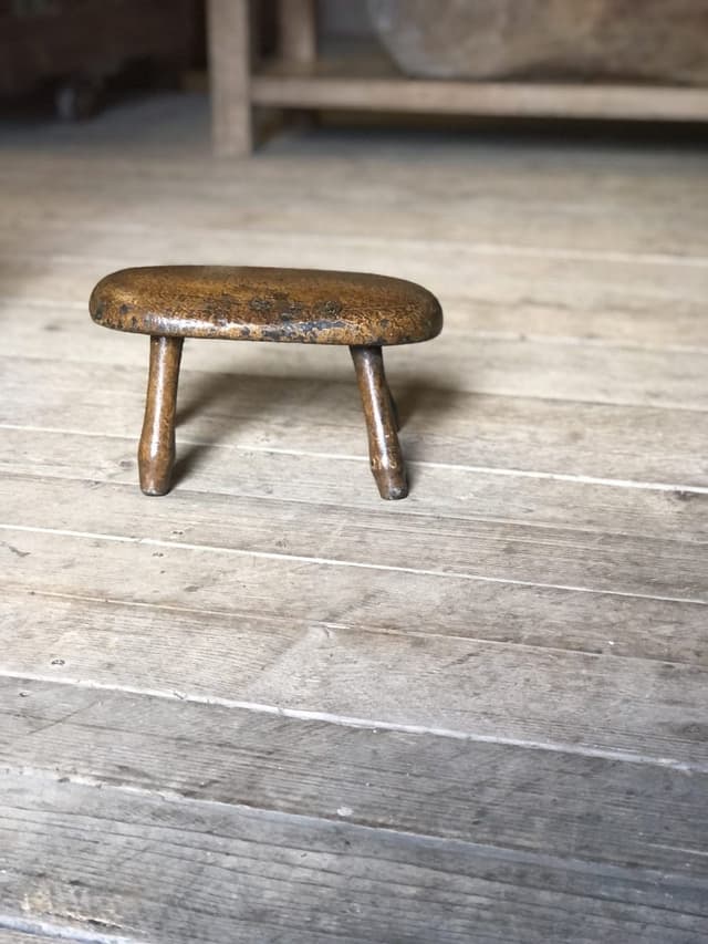 Rare 18th Century Small Welsh Stool