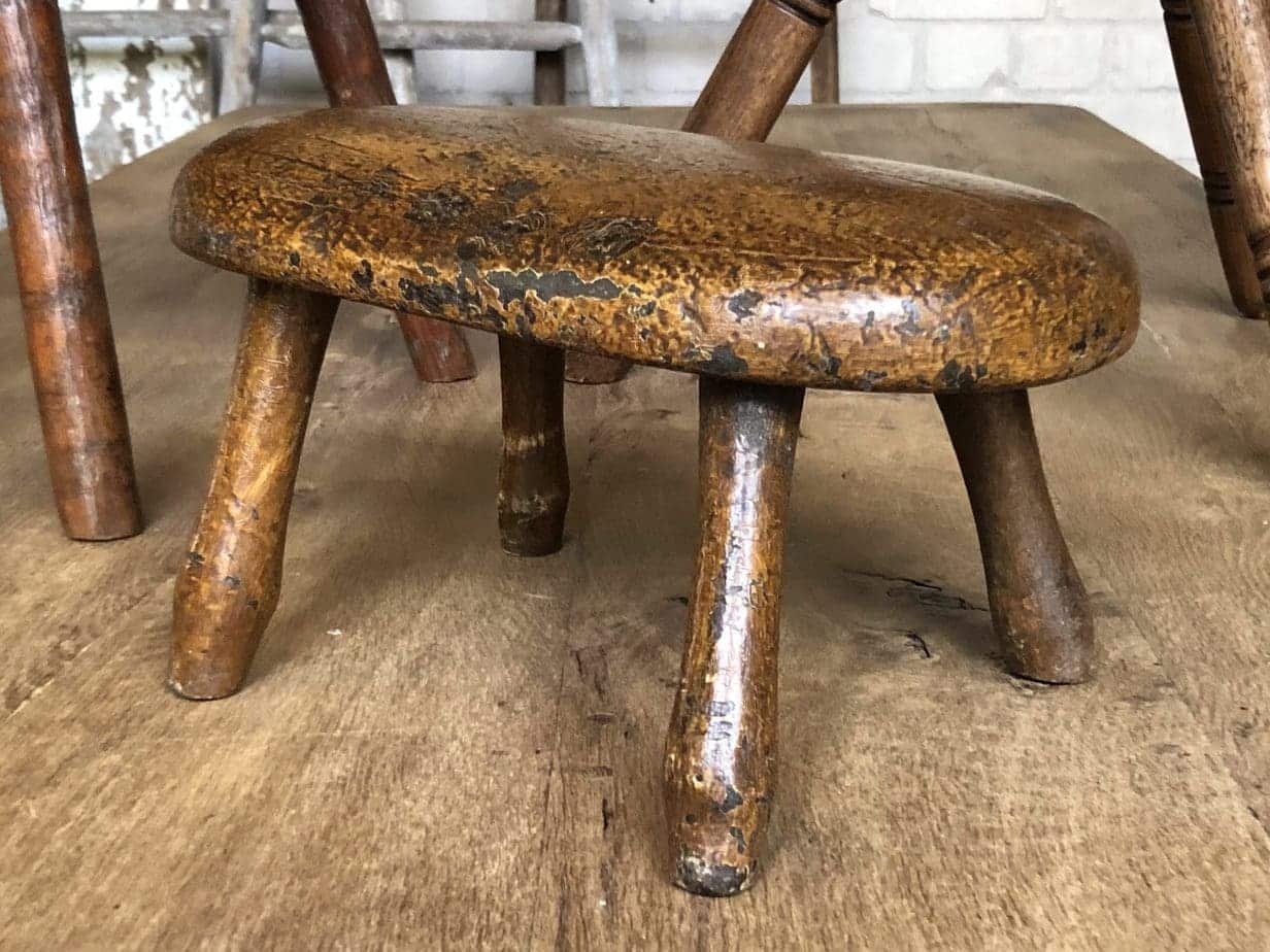 Rare 18th Century Small Welsh Stool