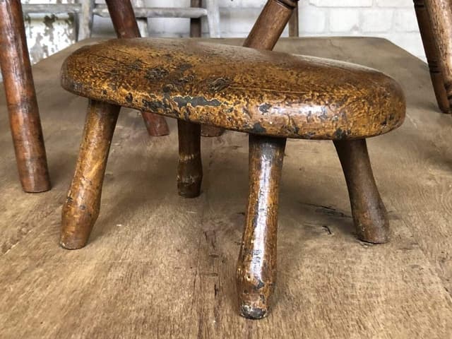 Rare 18th Century Small Welsh Stool