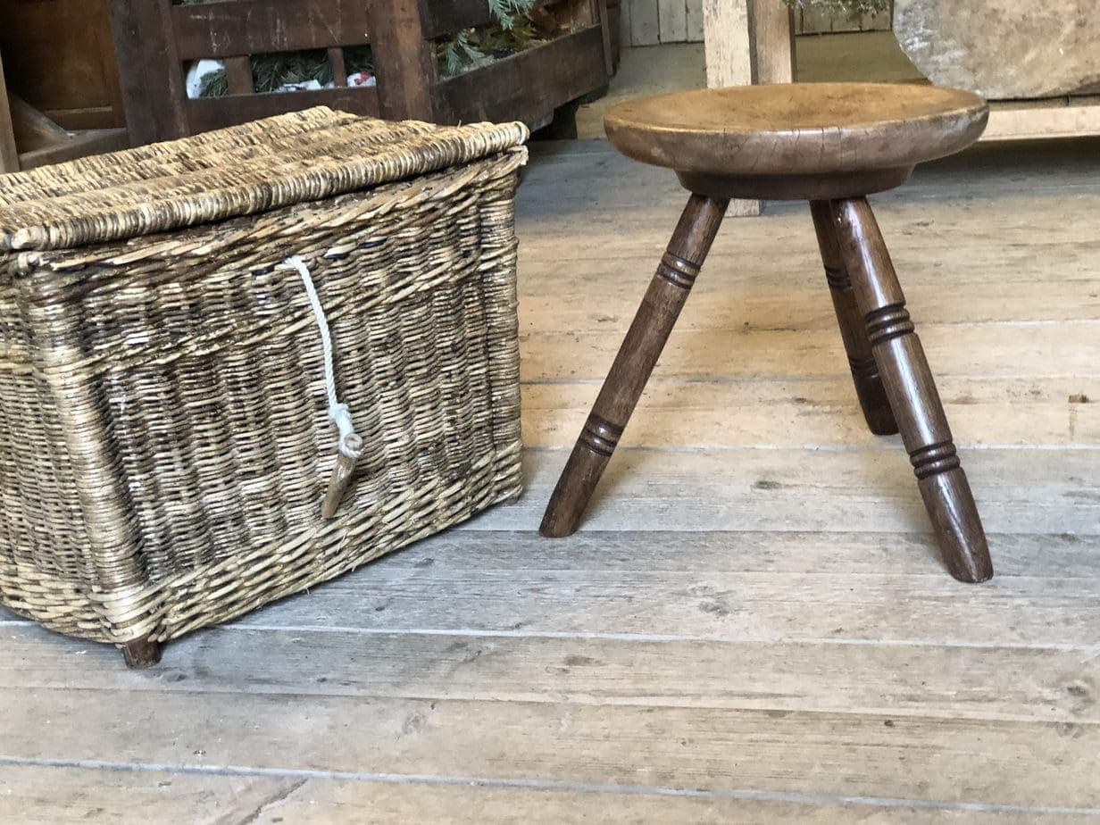 Welsh Dairy Stool with Sycamore Cheese Top