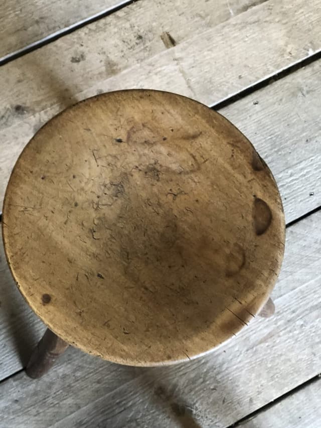 Welsh Dairy Stool with Sycamore Cheese Top