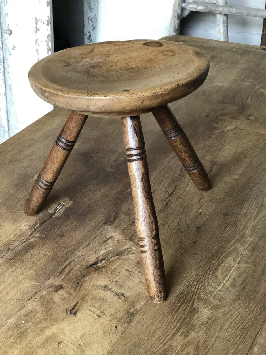 Welsh Dairy Stool with Sycamore Cheese Top