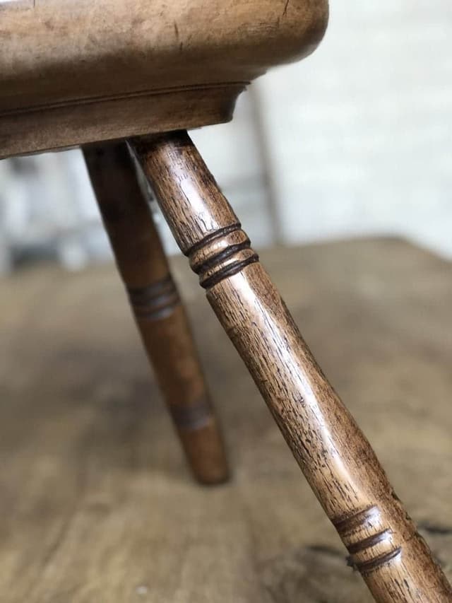 Welsh Dairy Stool with Sycamore Cheese Top