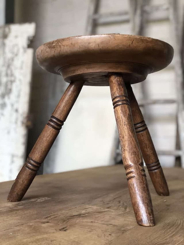 Welsh Dairy Stool with Sycamore Cheese Top