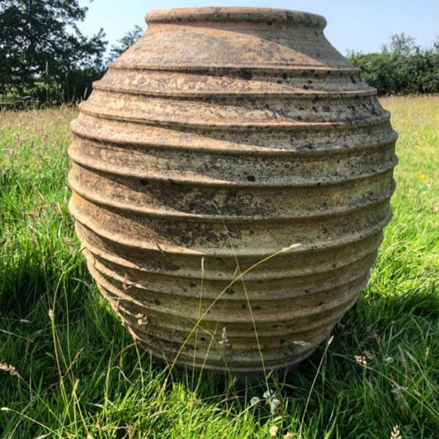 Big and Beautiful Old Bulbous Pot