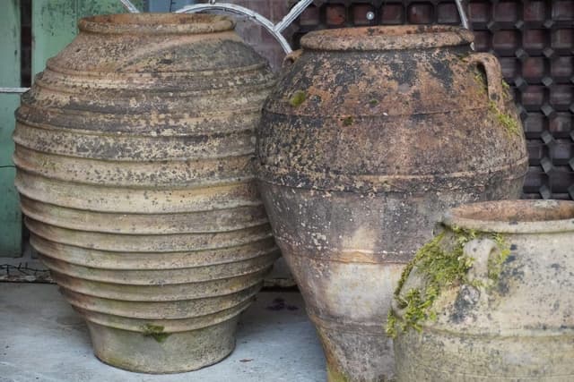 Big and Beautiful Old Bulbous Pot