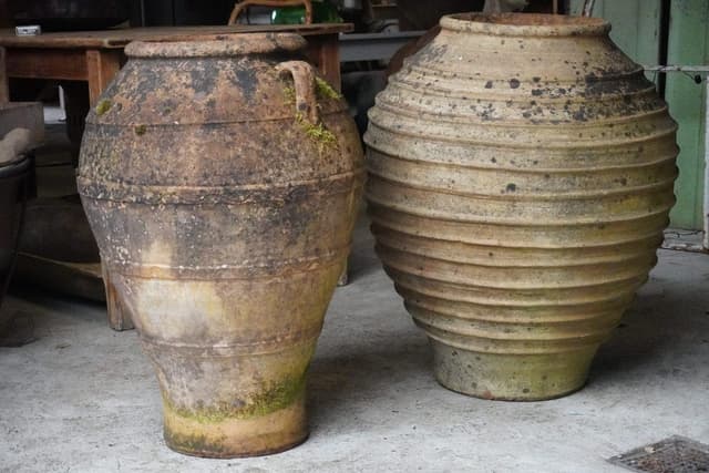 Big and Beautiful Old Bulbous Pot