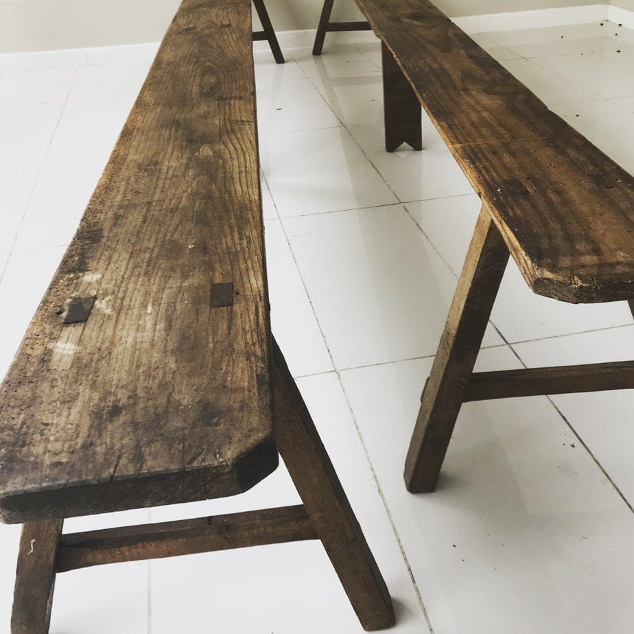 Exceptional French Bleached Oak Dining Table