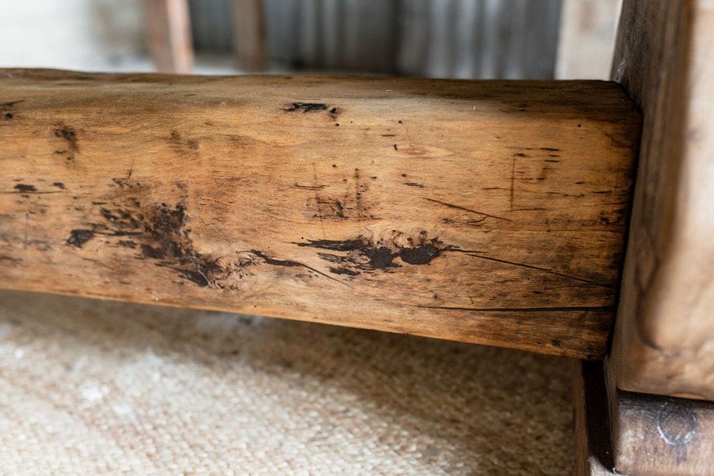 Primitive French, Solid Oak Monastery Table