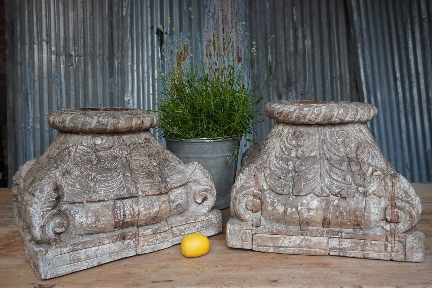 Impressive, Carved Architectural Column Bases