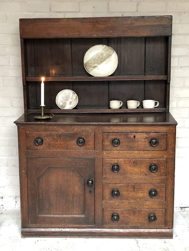 An Unusual 19th Century Oak Welsh Dresser