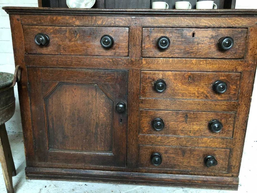 An Unusual 19th Century Oak Welsh Dresser