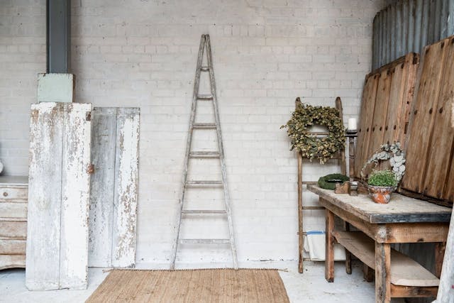 A Collection of Old French Orchard Ladders