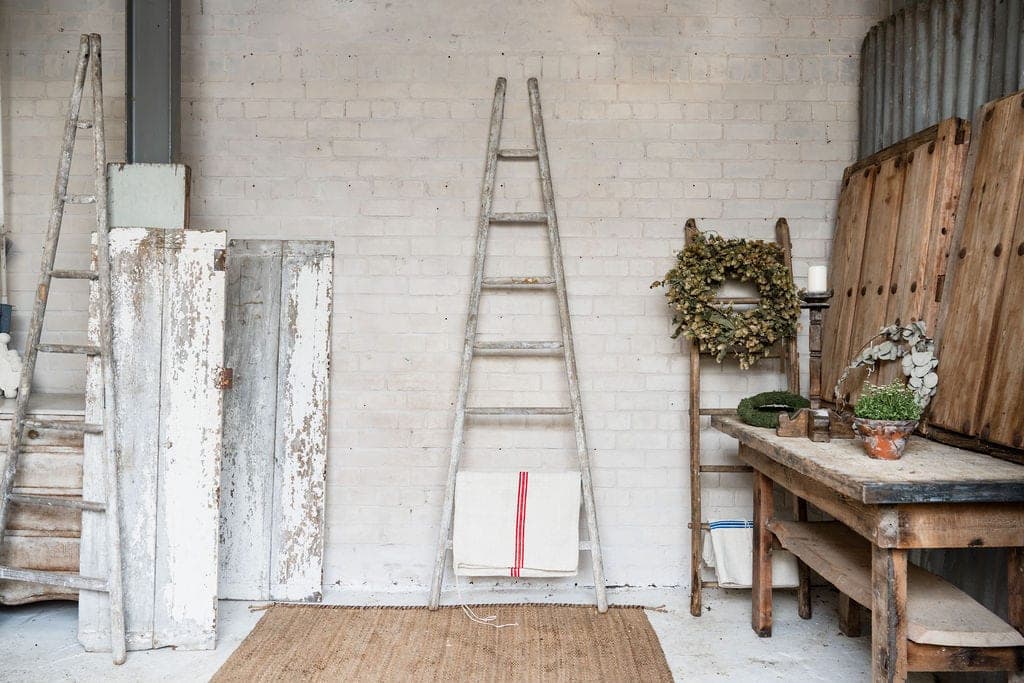 A Collection of Old French Orchard Ladders