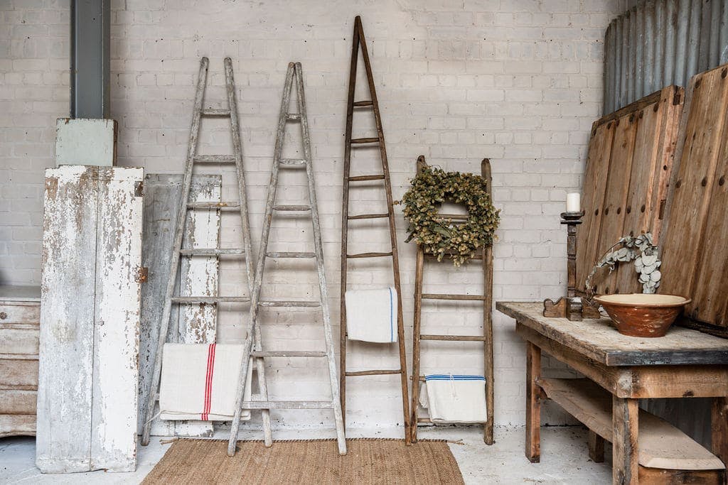 A Collection of Old French Orchard Ladders