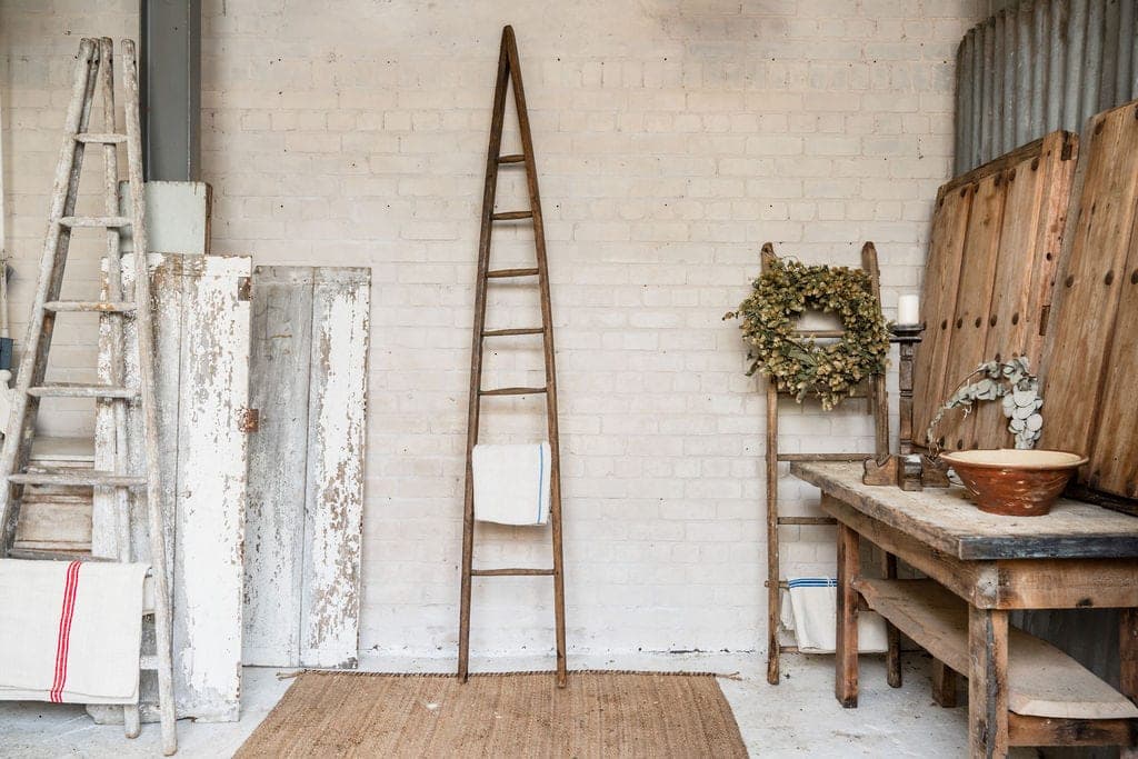 A Collection of Old French Orchard Ladders