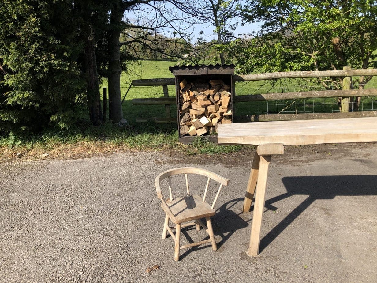 French Elm Butcher's Table