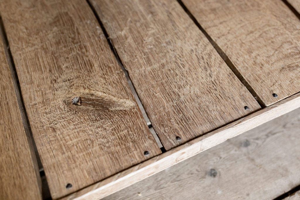 Maple Butcher's Block with a Handcrafted Two Drawer Base in Seasoned Oak