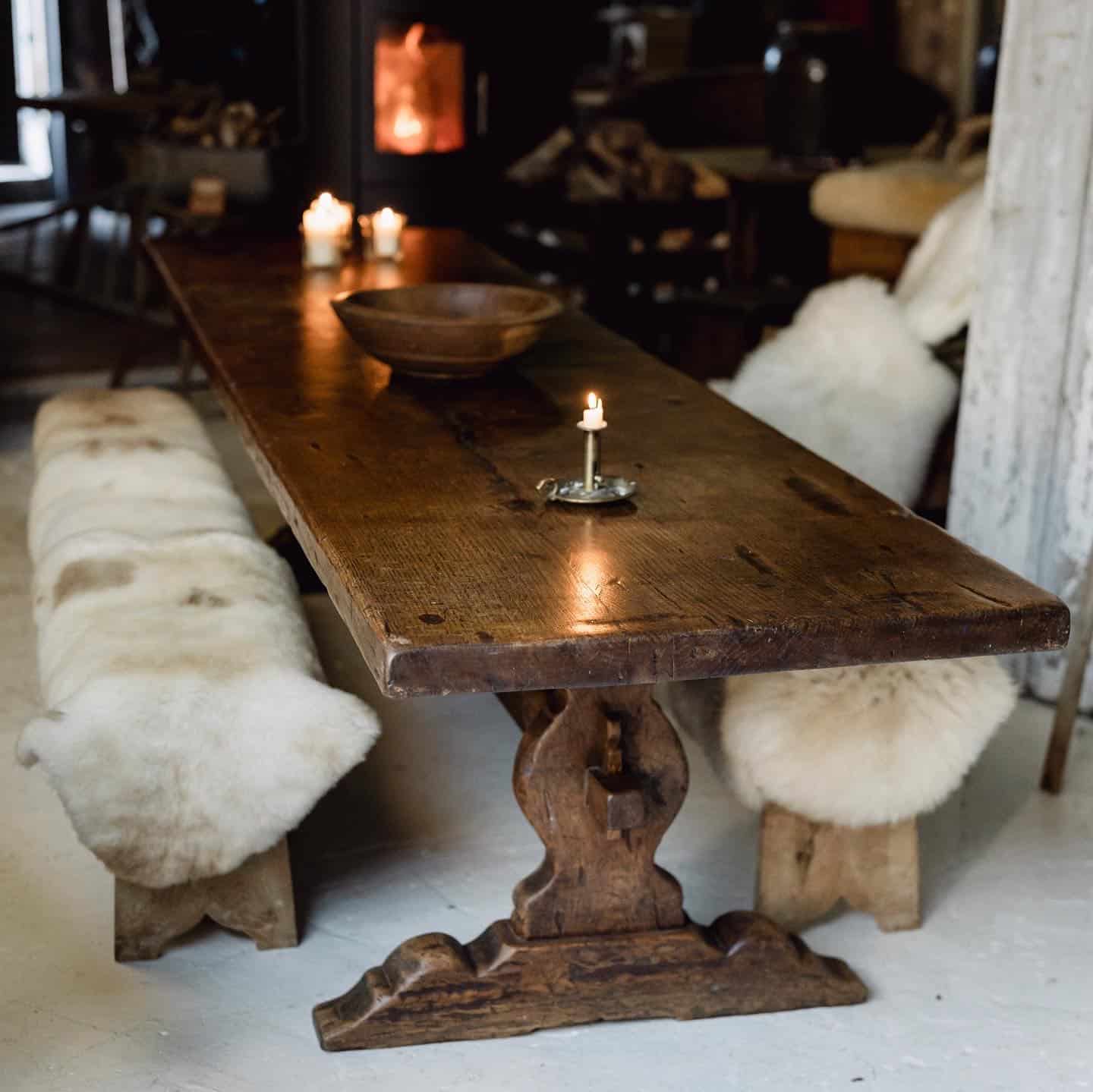 A Huge French Monastery Table - One Single Plank of Walnut