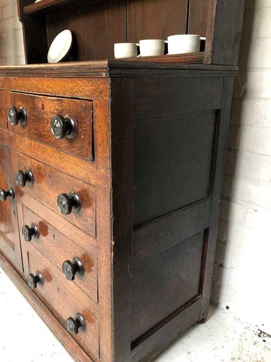 An Unusual 19th Century Oak Welsh Dresser
