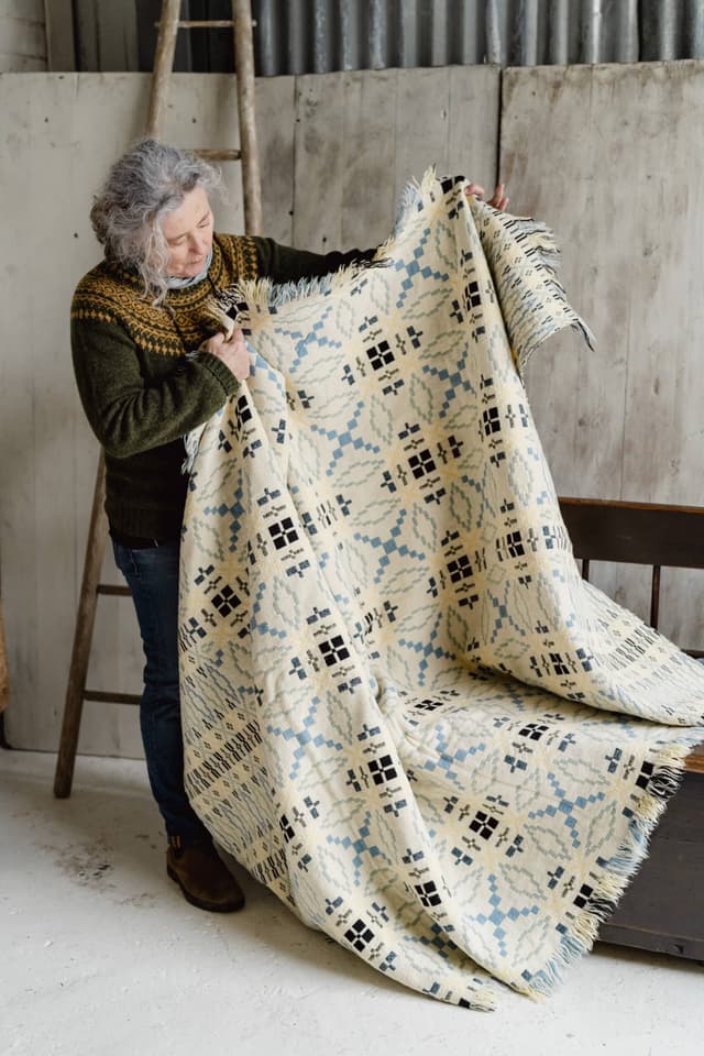 Vintage Welsh Liquorice Allsort Tapestry Blanket