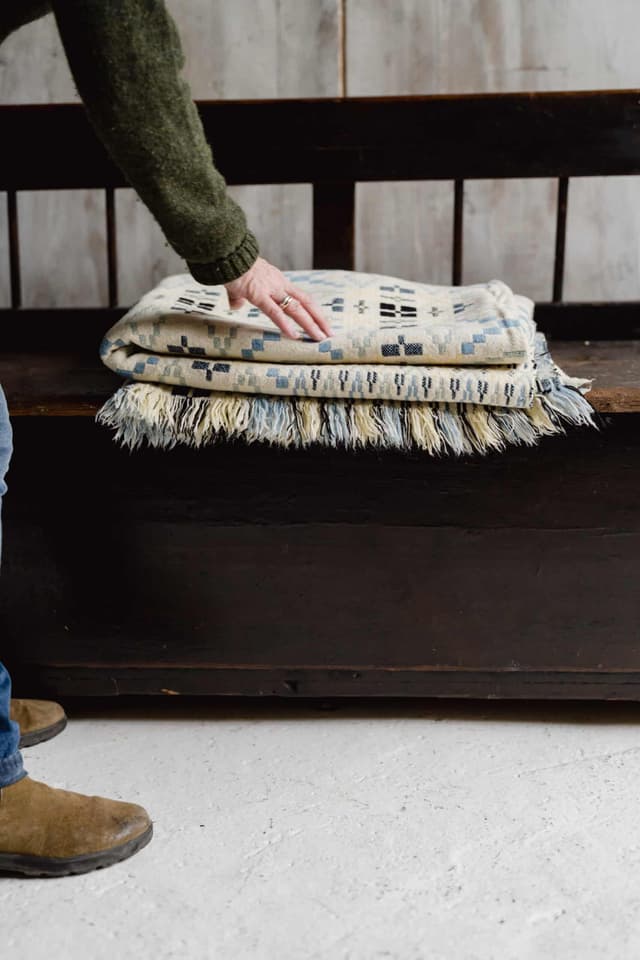Vintage Welsh Liquorice Allsort Tapestry Blanket