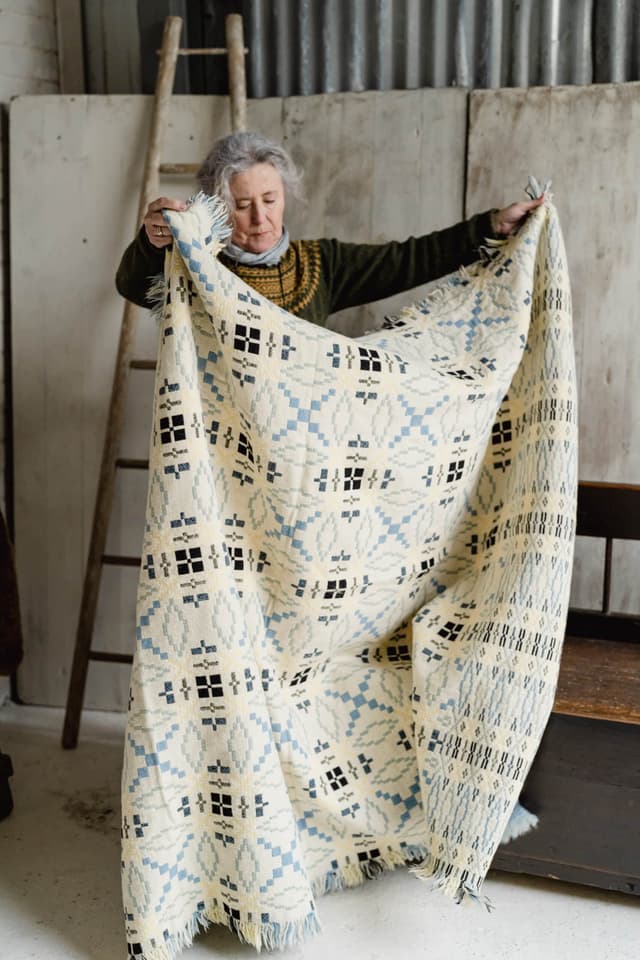 Vintage Welsh Liquorice Allsort Tapestry Blanket