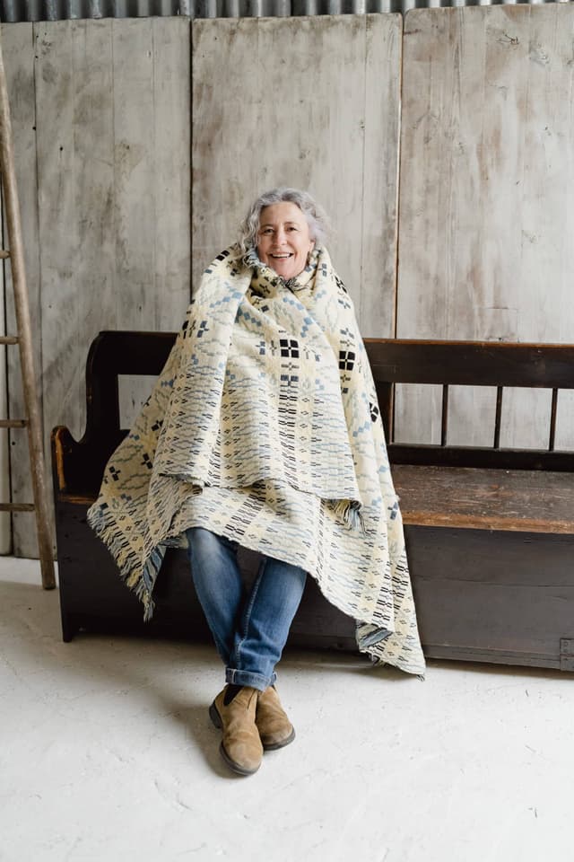 Vintage Welsh Liquorice Allsort Tapestry Blanket