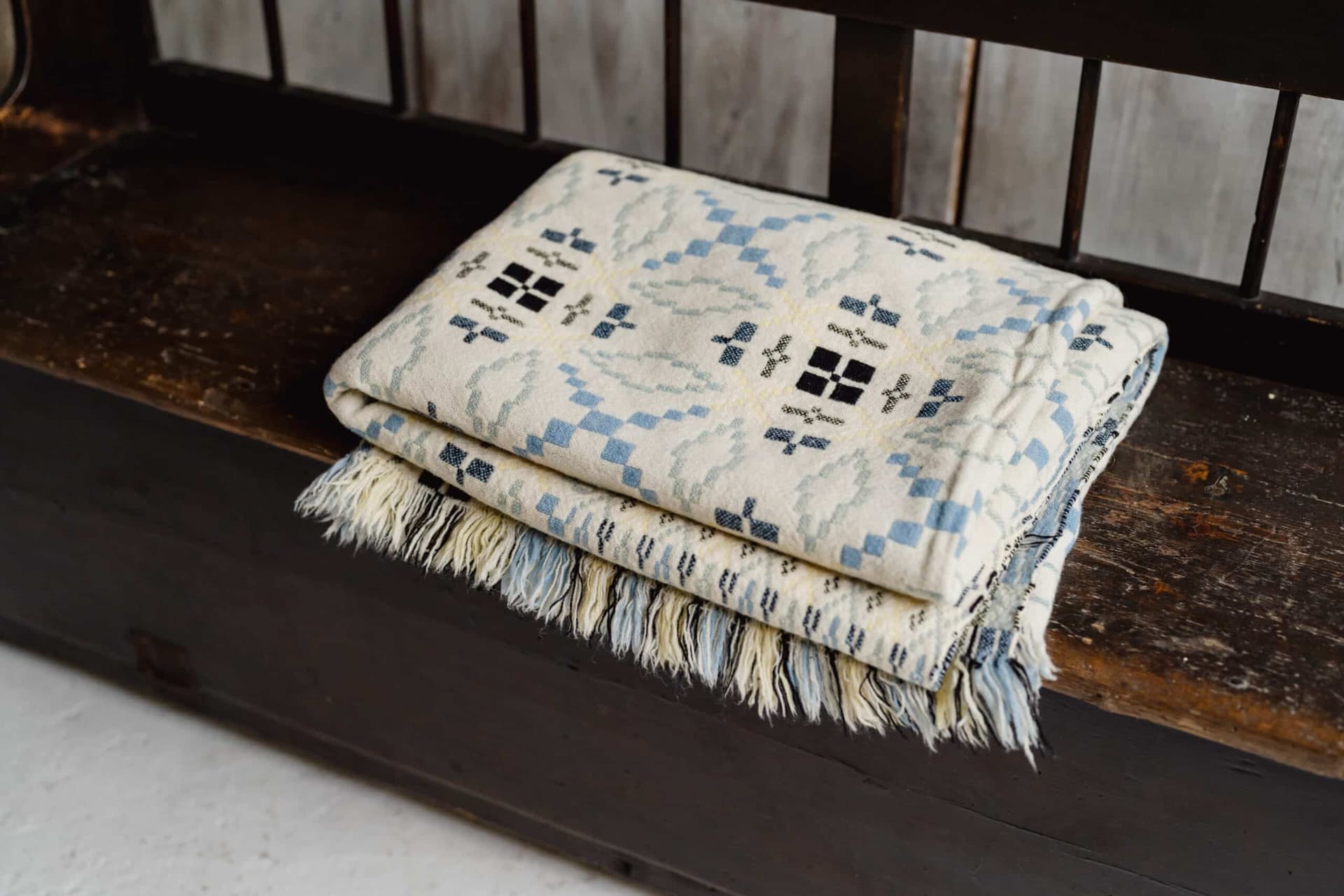 Vintage Welsh Liquorice Allsort Tapestry Blanket