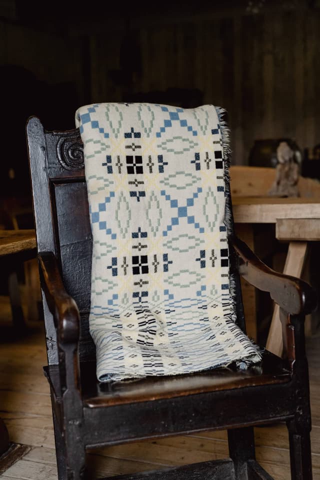 Vintage Welsh Liquorice Allsort Tapestry Blanket