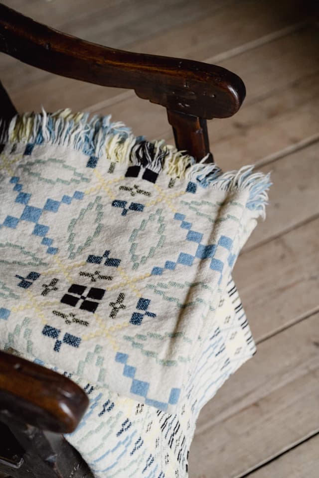 Vintage Welsh Liquorice Allsort Tapestry Blanket