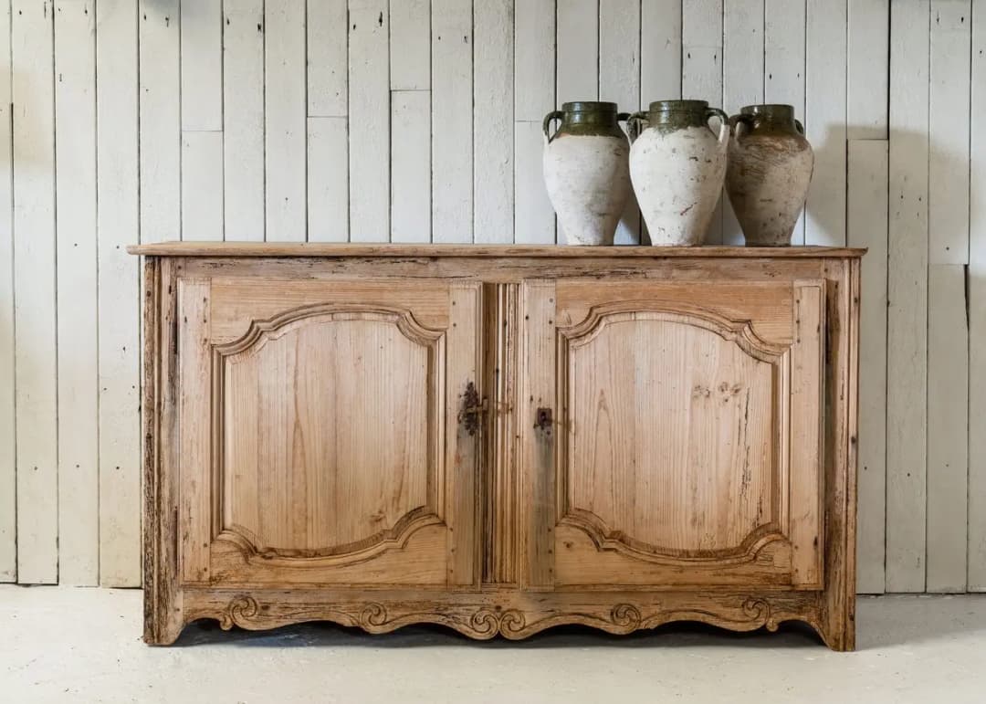 18th century French, pine cupboard
