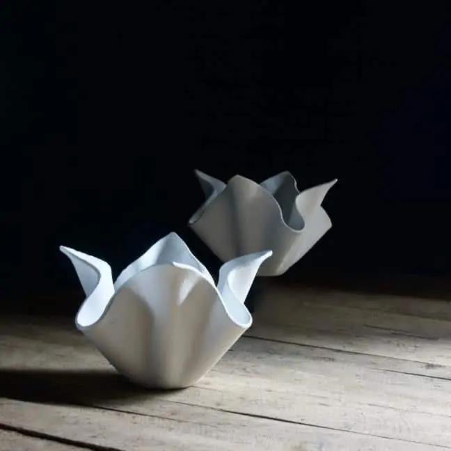 Pair of Mid-Century Mouchoirs Planters by Willy Guhl