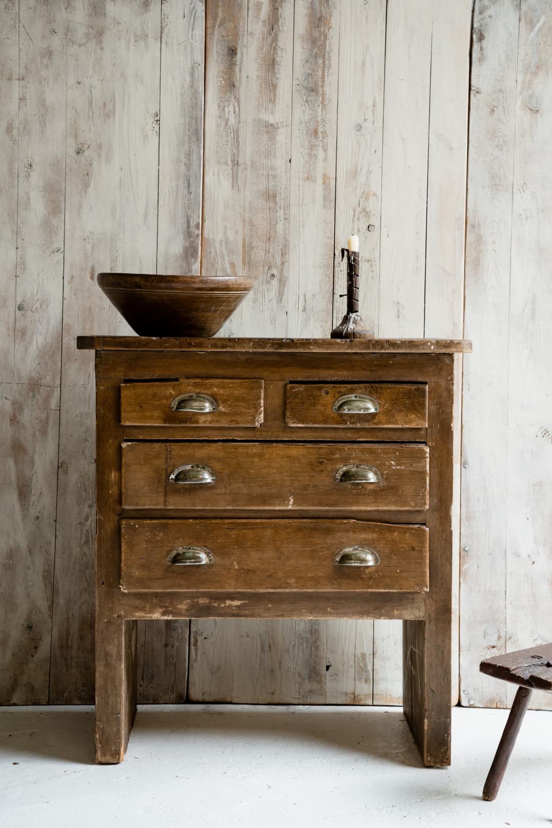 A Utilitarian Vintage Workshop Chest of Drawers