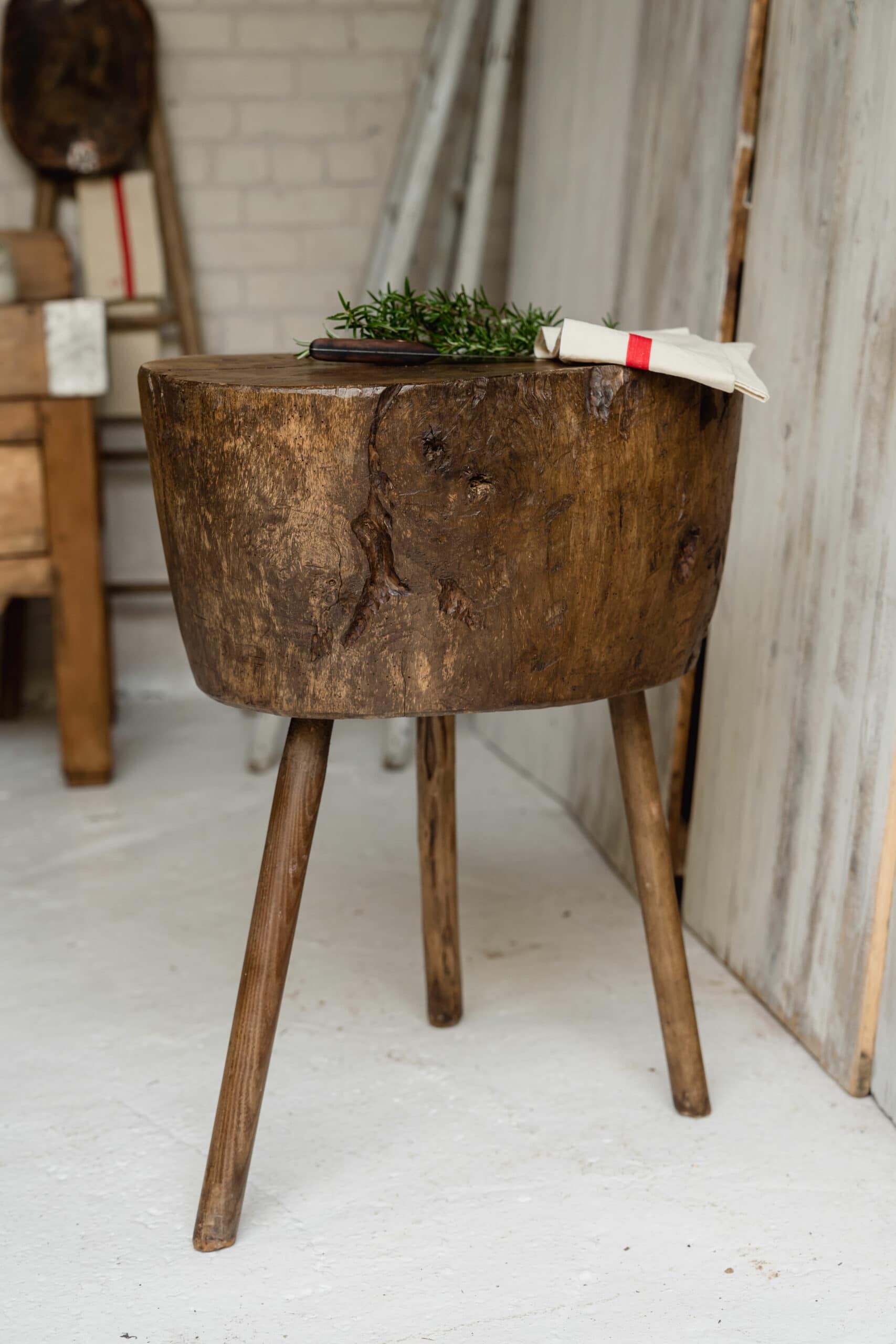 A Spectacular Welsh Primitive Chopping Block