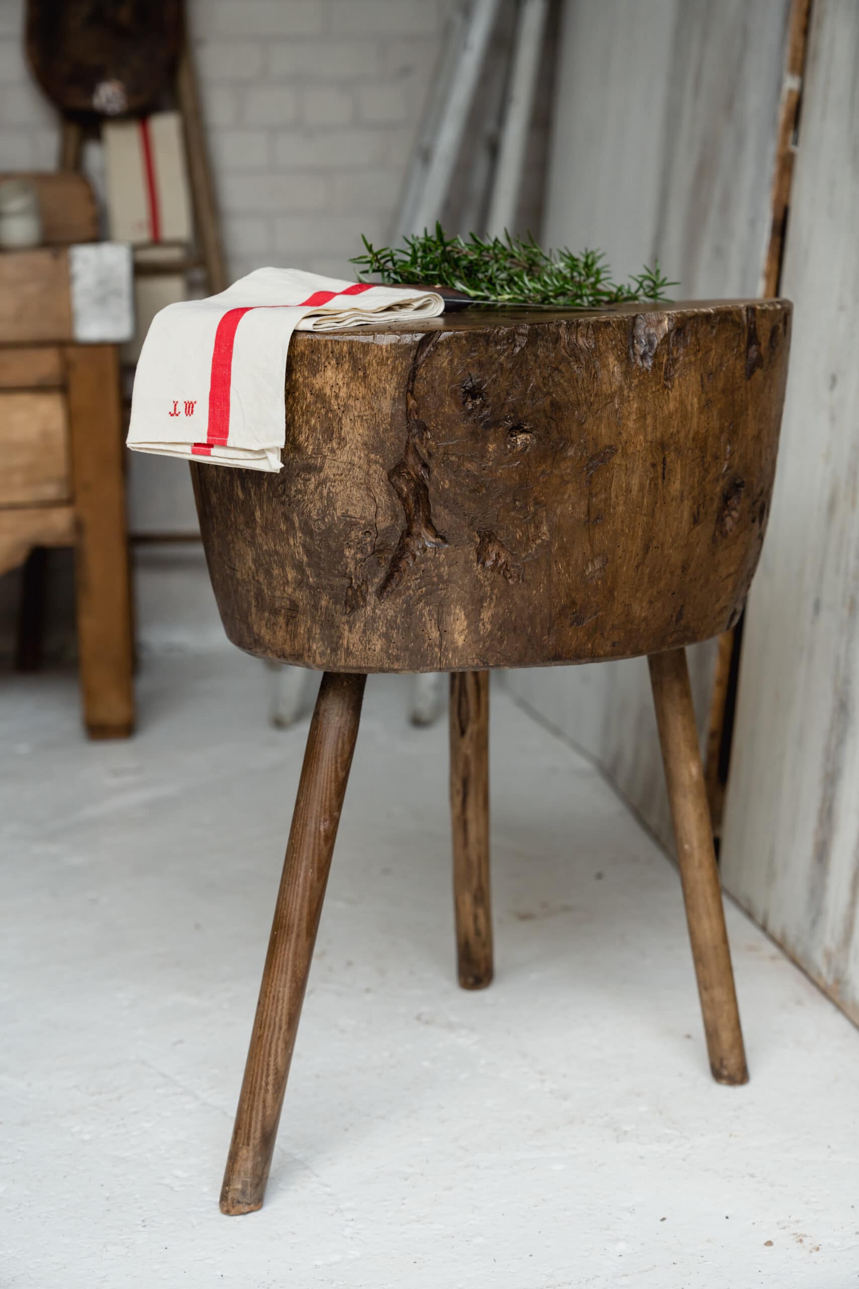 A Spectacular Welsh Primitive Chopping Block